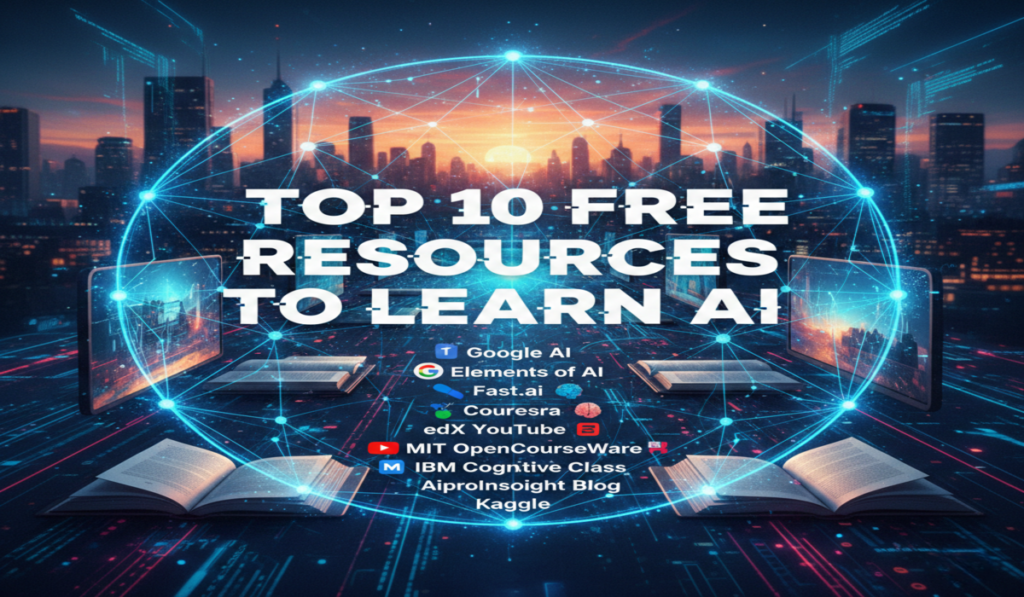 10 Free Resources to Learn AI (For Self Learners)