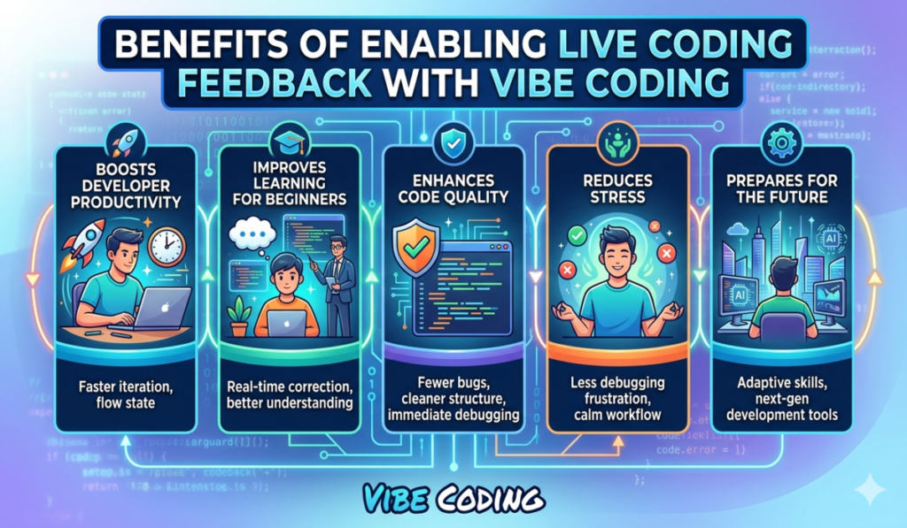 Enabling Live Coding Feedback with Vibe Coding