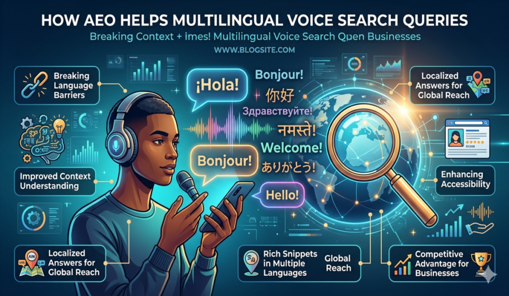 How AEO Helps Multilingual Voice Search Queries