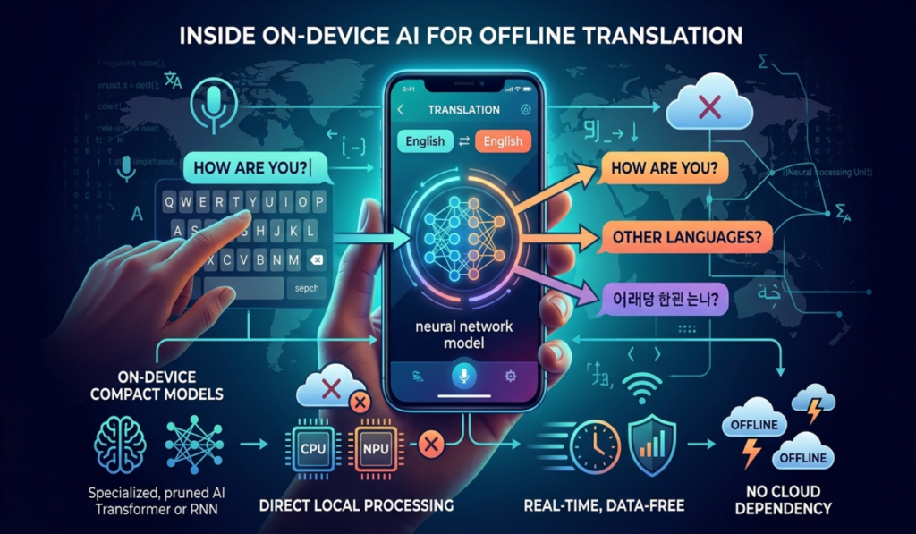 On Device AI for Offline Translation Tools