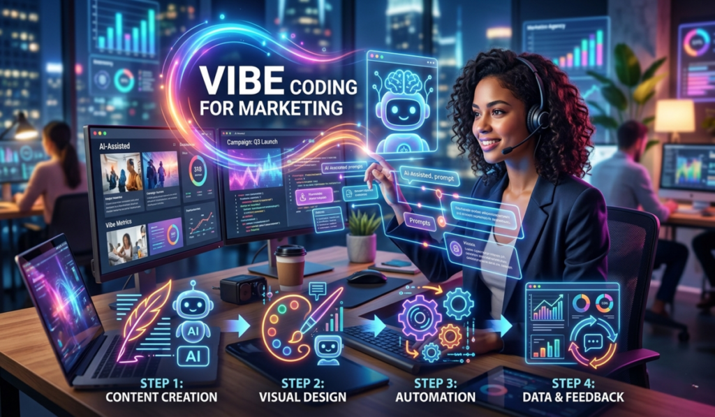 Collaborating with AI in Vibe Coding for Marketing