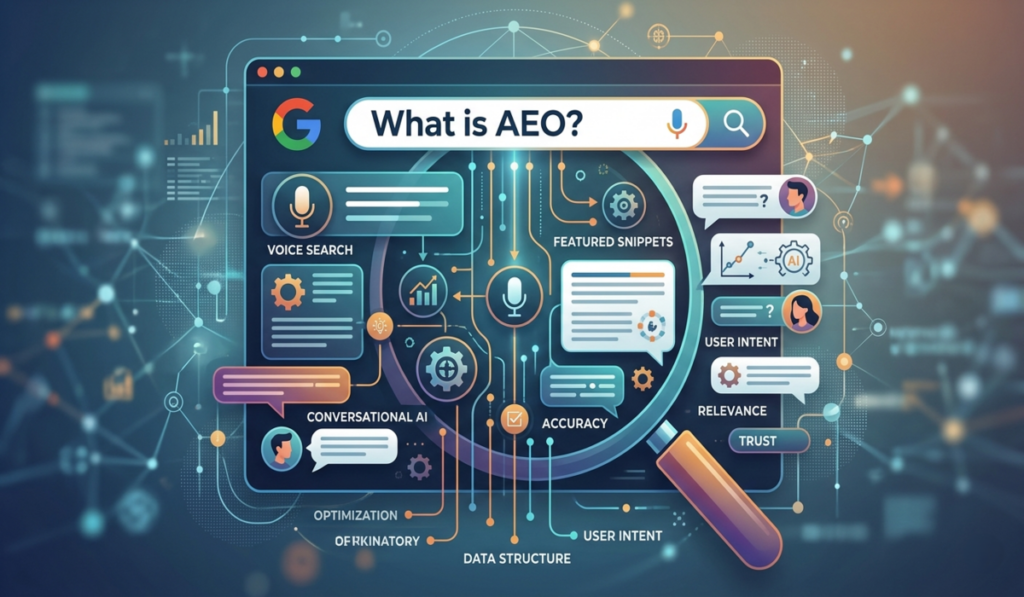 Voice First AEO Techniques for Smart Speaker Content: Rank in Alexa, Google Assistant & Voice Search (2026 Guide) 2 Voice First AEO Techniques for Smart Speaker Content