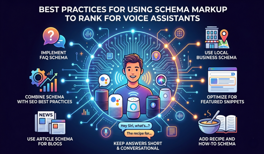Schema Markup to Rank for Voice Assistants
