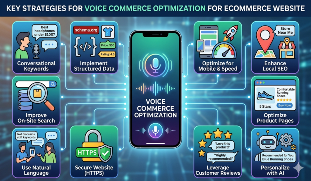 Voice Commerce Optimization for Ecommerce Website