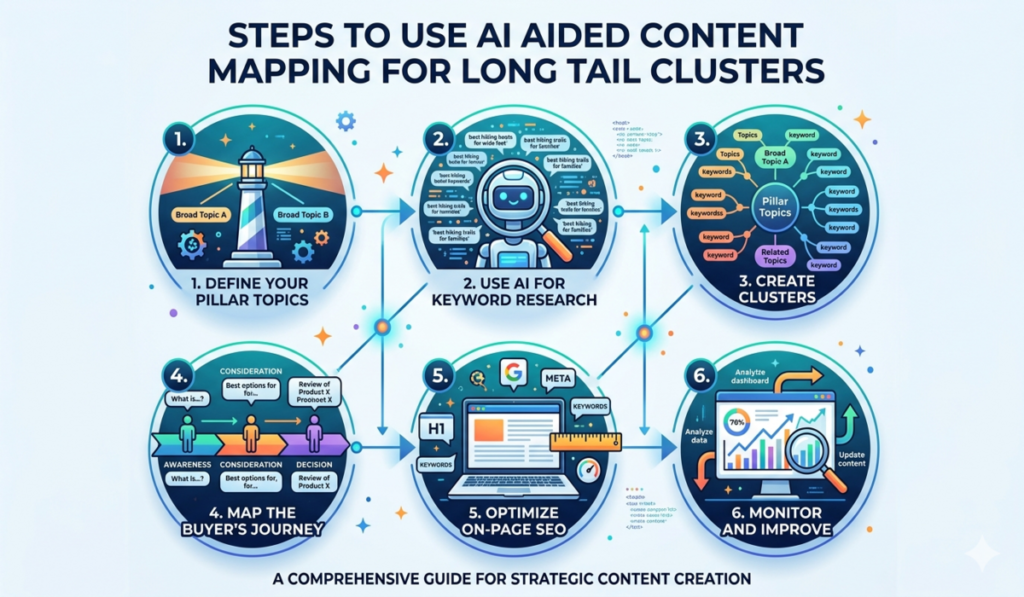 AI Aided Content Mapping for Long Tail Clusters