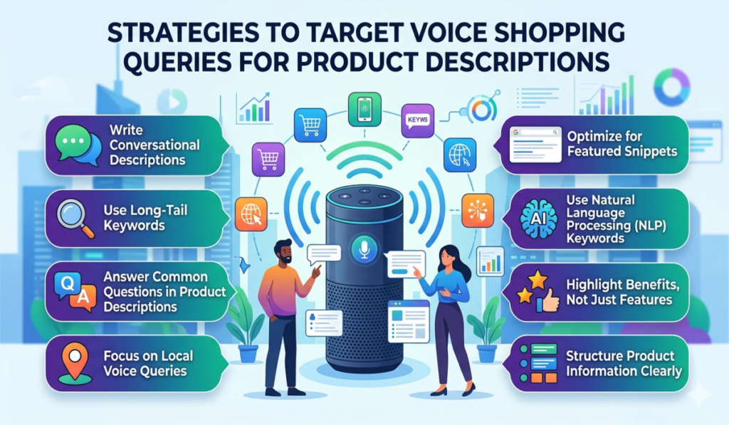 Target Voice Shopping Queries for Product Descriptions: A Complete Guide 4 Target Voice Shopping Queries for Product Descriptions