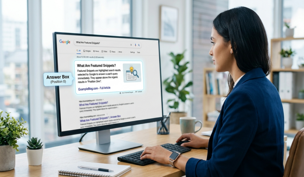 AI readable answer snippets for featured snippets