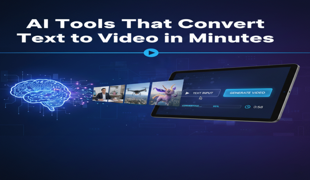 AI Tools That Convert Text to Video in Minutes