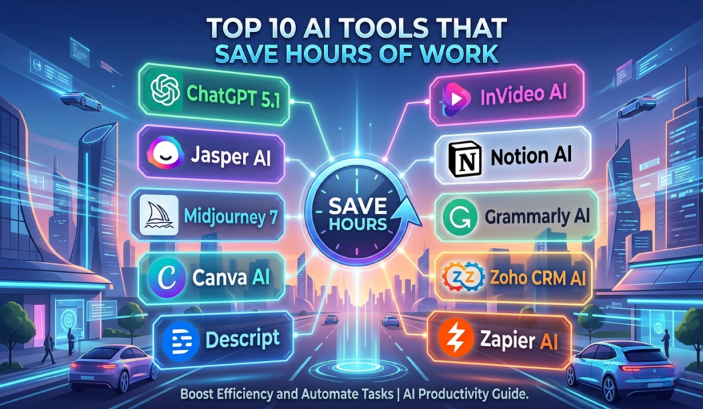 10 AI Tools That Save Hours of Work