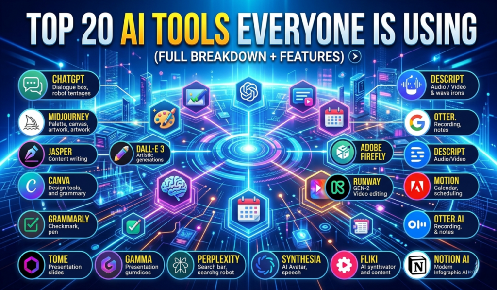 Top 20 AI Tools That Everyone Is Using