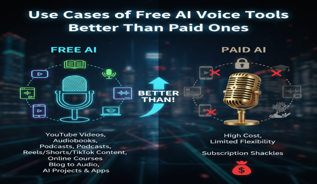 Free AI Voice Tools Better Than Paid Ones