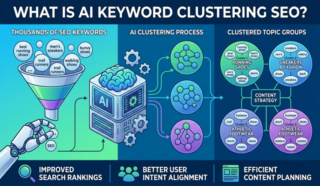 AI Keyword Clustering SEO 2026: The Smarter Way to Rank Higher on Google 2 AI Keyword Clustering SEO