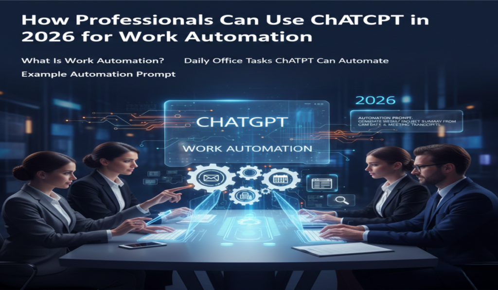 How Professionals Can Use ChatGPT in 2026 for Emails, Reports & Productivity 4 How Professionals Can Use ChatGPT in 2026