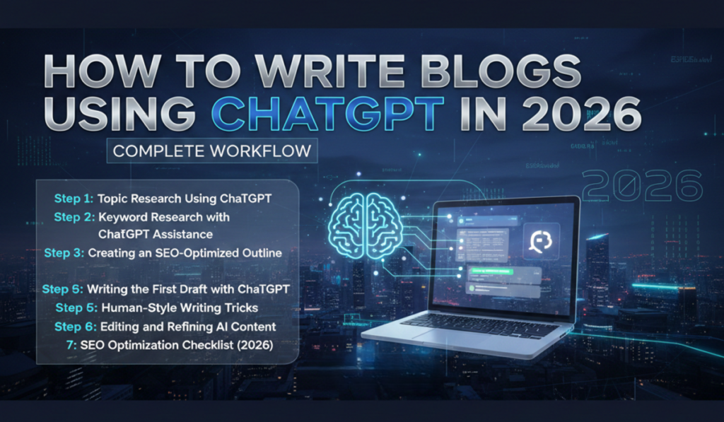 How to write blogs using ChatGPT in 2026