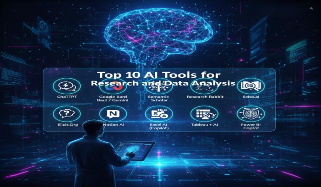 Top AI Tools for Research and Data Analysis (Students + Professionals) to Boost Productivity 4 AI Tools for Research and Data Analysis