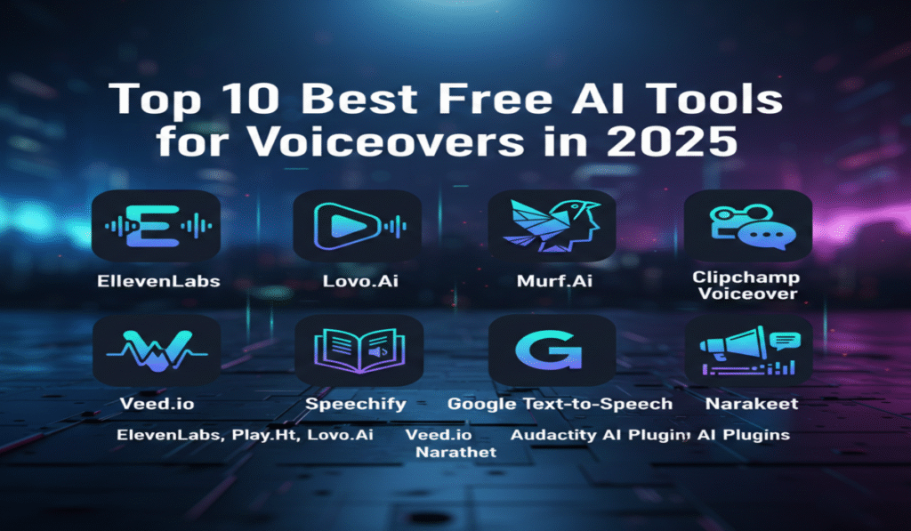Best Free AI Tools for Voiceovers in 2025