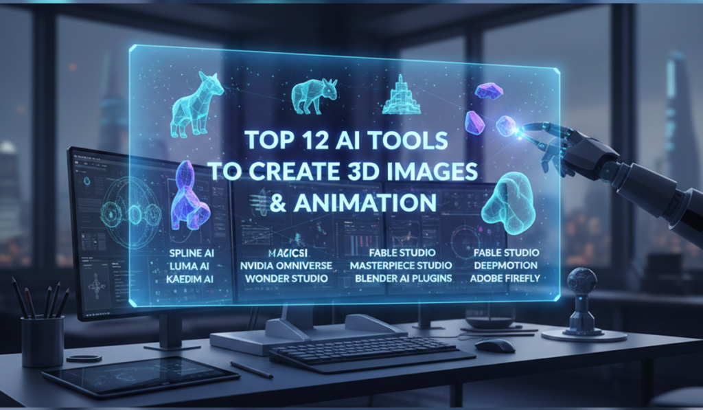 AI Tools to Create 3D Images and Animation – The Complete 2025 Guide for Creators 4 AI Tools to Create 3D Images and Animation