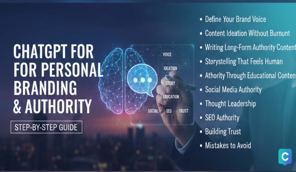 ChatGPT for Personal Branding and Authority Building – Build Trust, Influence & Authority in 2026 4 ChatGPT for Personal Branding and Authority Building