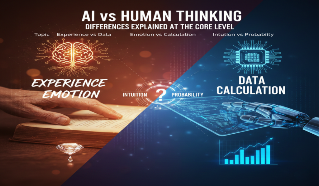 AI vs human thinking differences explained