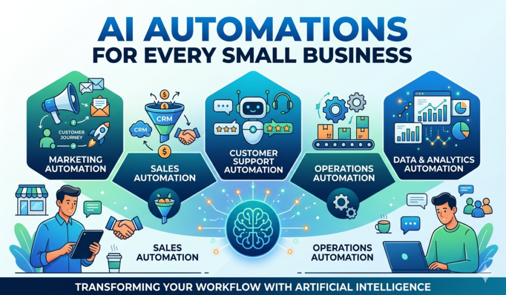 25 AI Automations for Every Small Business (Boost Productivity & Sales in 2026) 3 25 AI Automations for Every Small Business