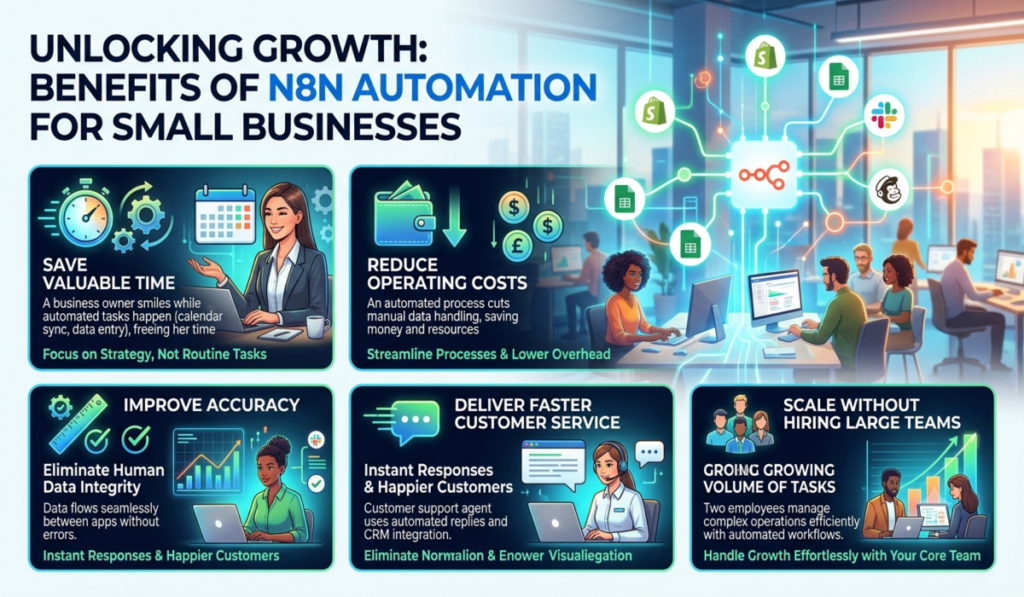 How Small Businesses Use n8n Automation