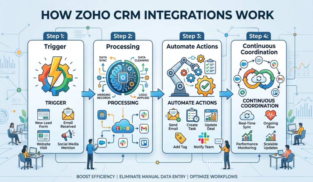 Create Workflows with Zoho CRM Integrations