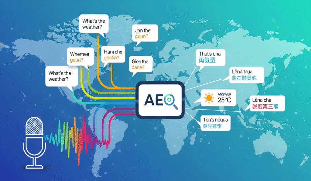 How AEO Helps Multilingual Voice Search Queries