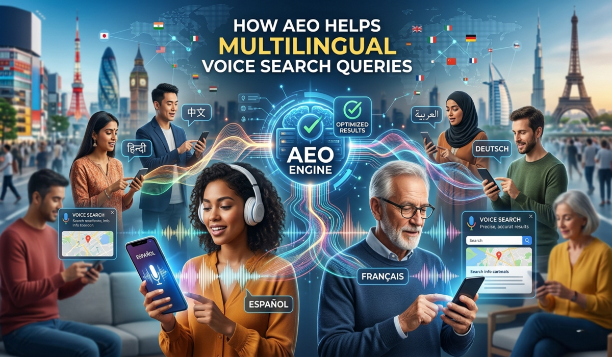 How AEO Helps Multilingual Voice Search Queries