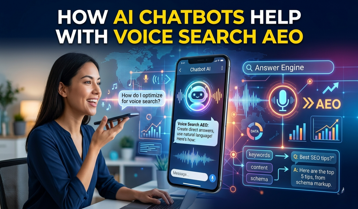 How AI Chatbots Help with Voice Search AEO