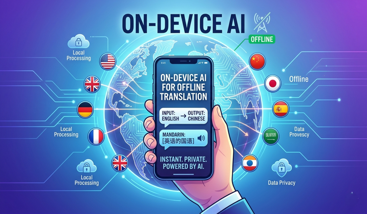 On Device AI for Offline Translation Tools