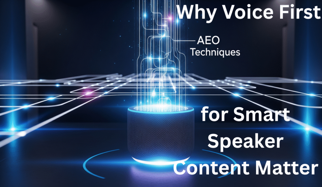 Voice First AEO Techniques for Smart Speaker Content