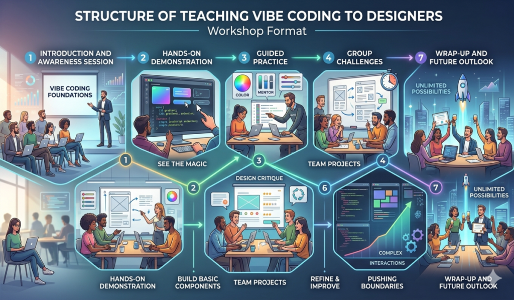 Teaching Vibe Coding to Designers Workshop Format, Curriculum & AI Skills for 2026