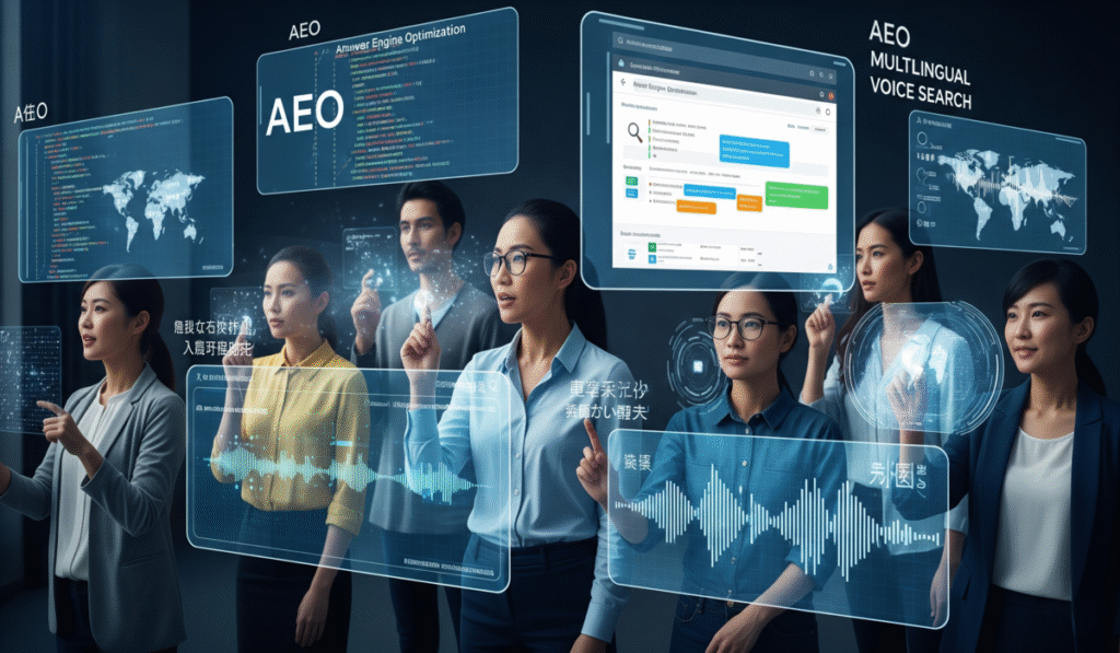 How AEO Helps Multilingual Voice Search Queries