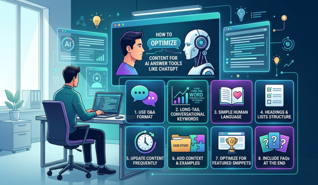 How to Optimize Content for AI Answer Integration Tools Like ChatGPT: Rank in AI Search & Get Featured (2026 Guide)