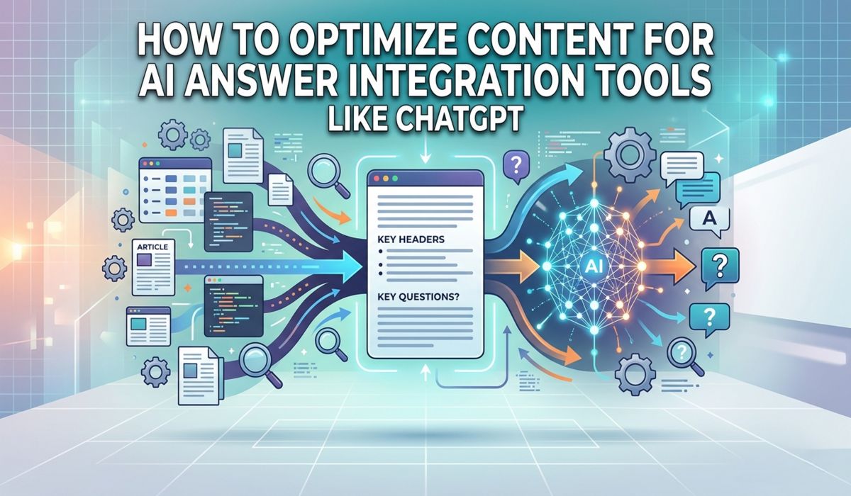 How to Optimize Content for AI Answer Integration Tools Like ChatGPT