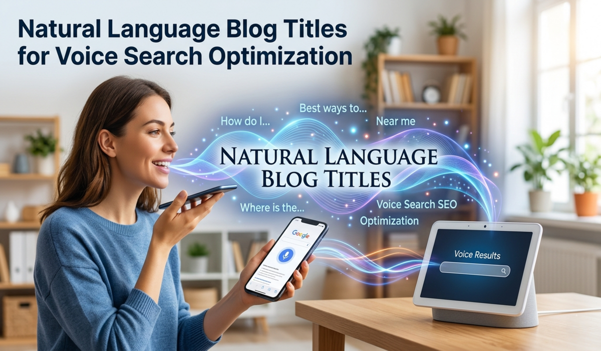 Natural Language Blog Titles for Voice Search Optimization