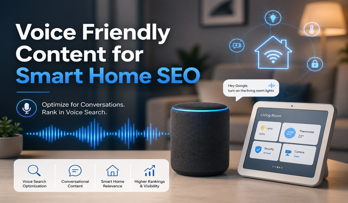 Voice Friendly Content for Smart Home SEO
