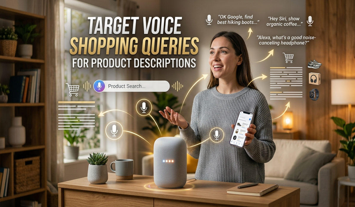 Target Voice Shopping Queries for Product Descriptions