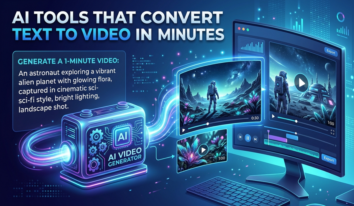 AI Tools That Convert Text to Video in Minutes