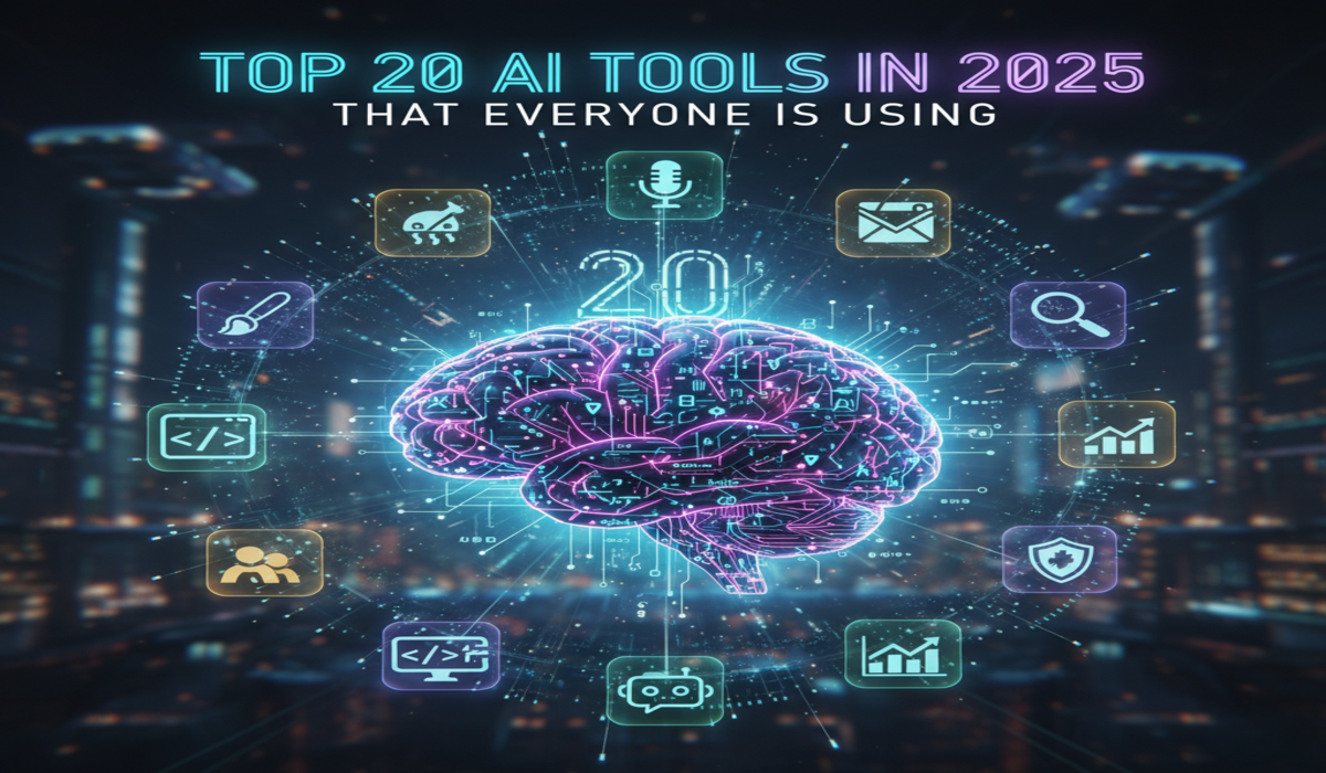 Top 20 AI Tools in 2025 That Everyone Is Using