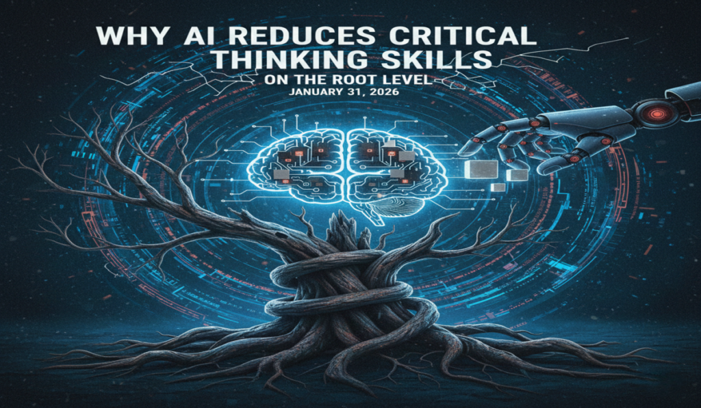 Why AI Reduces Critical Thinking Skills: The Silent Impact on the Human Mind(2026 Guide)