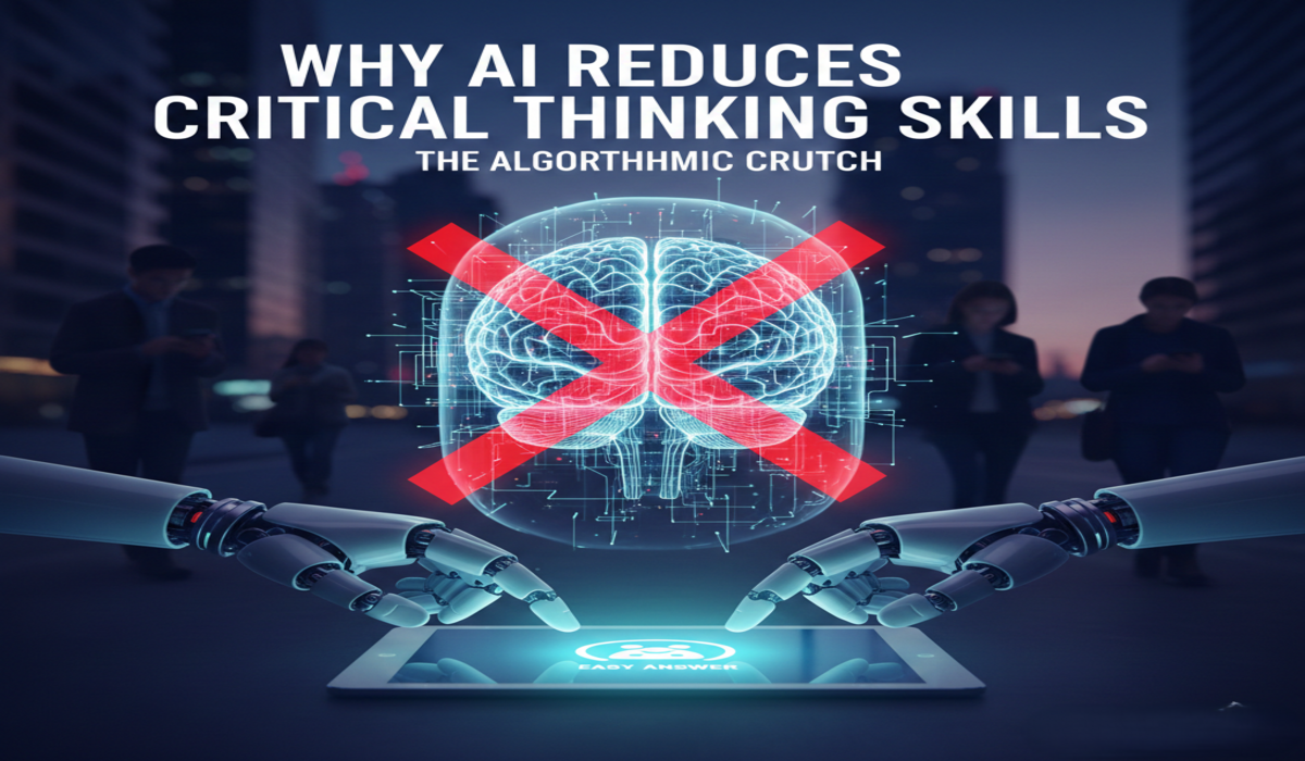 Why AI reduces critical thinking skills
