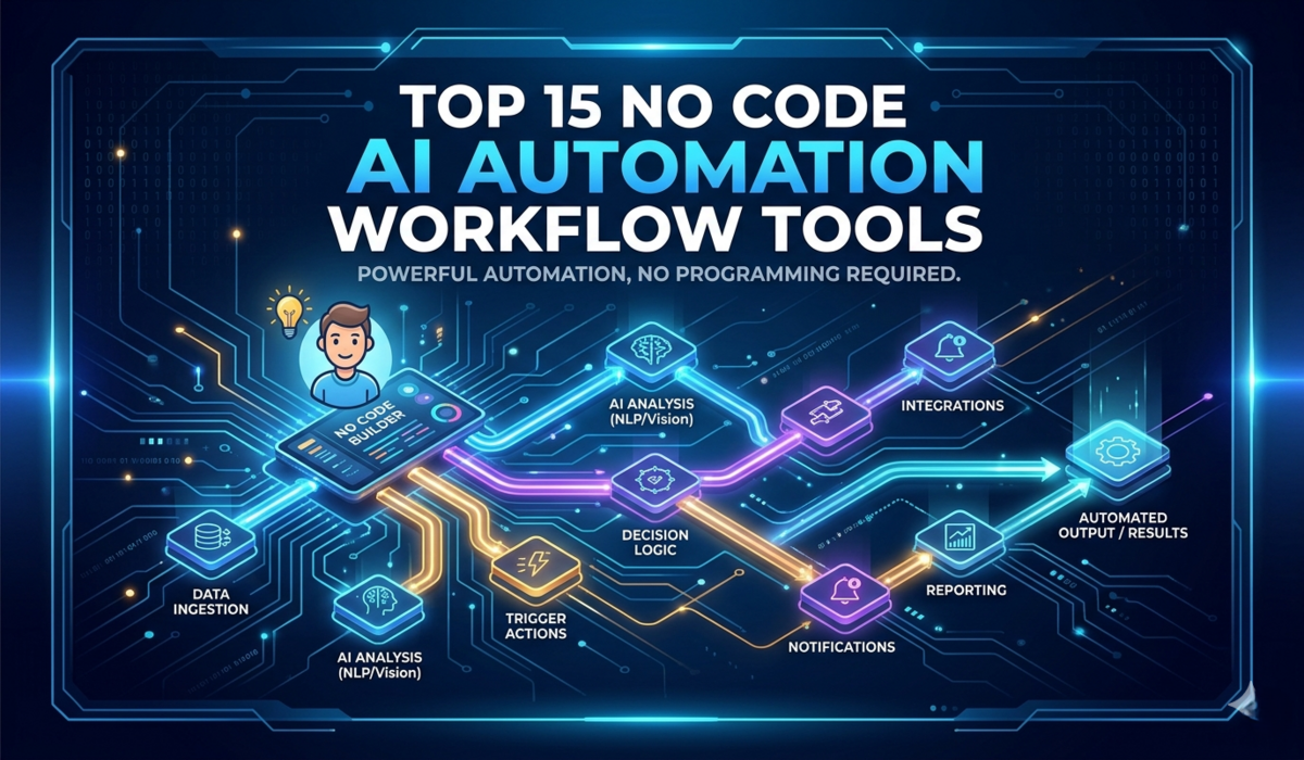 Top 15 No Code AI Automation Workflow Tools