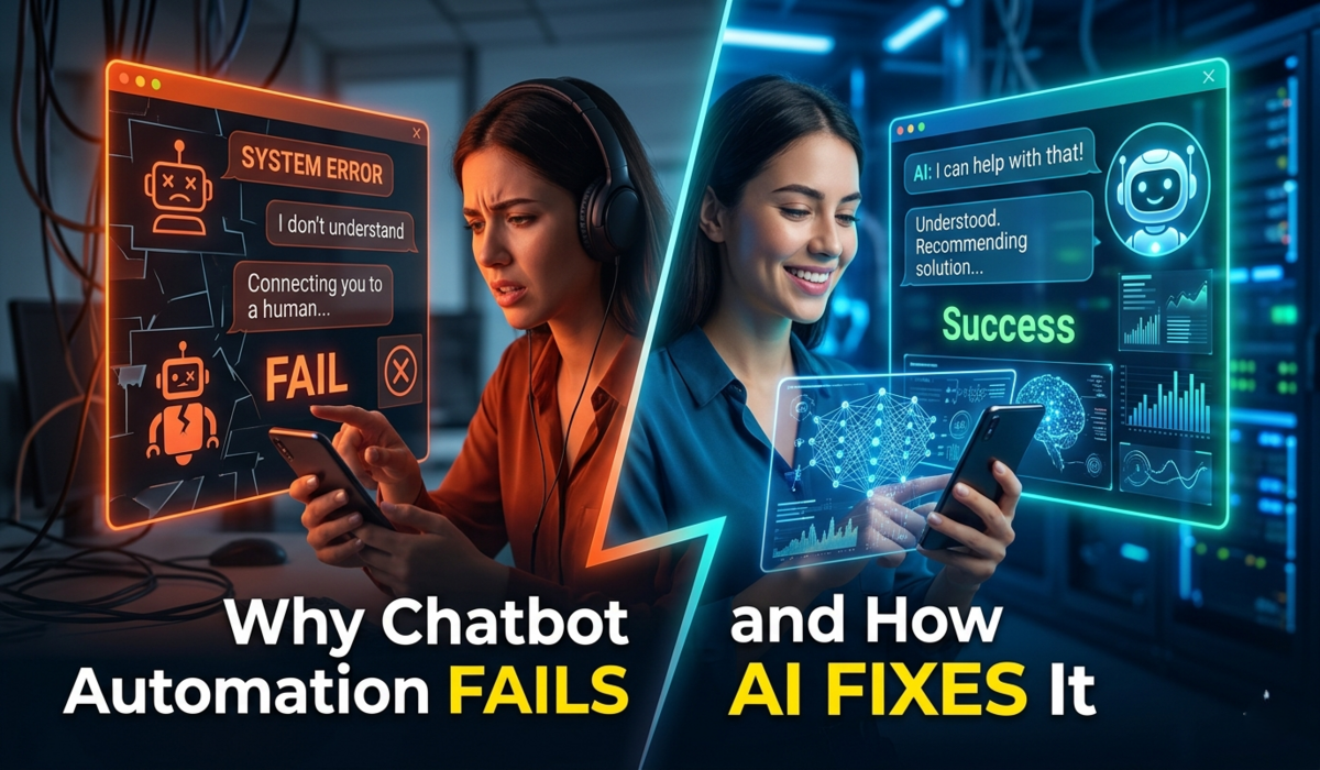 Why Chatbot Automation Fails and How AI Fix It